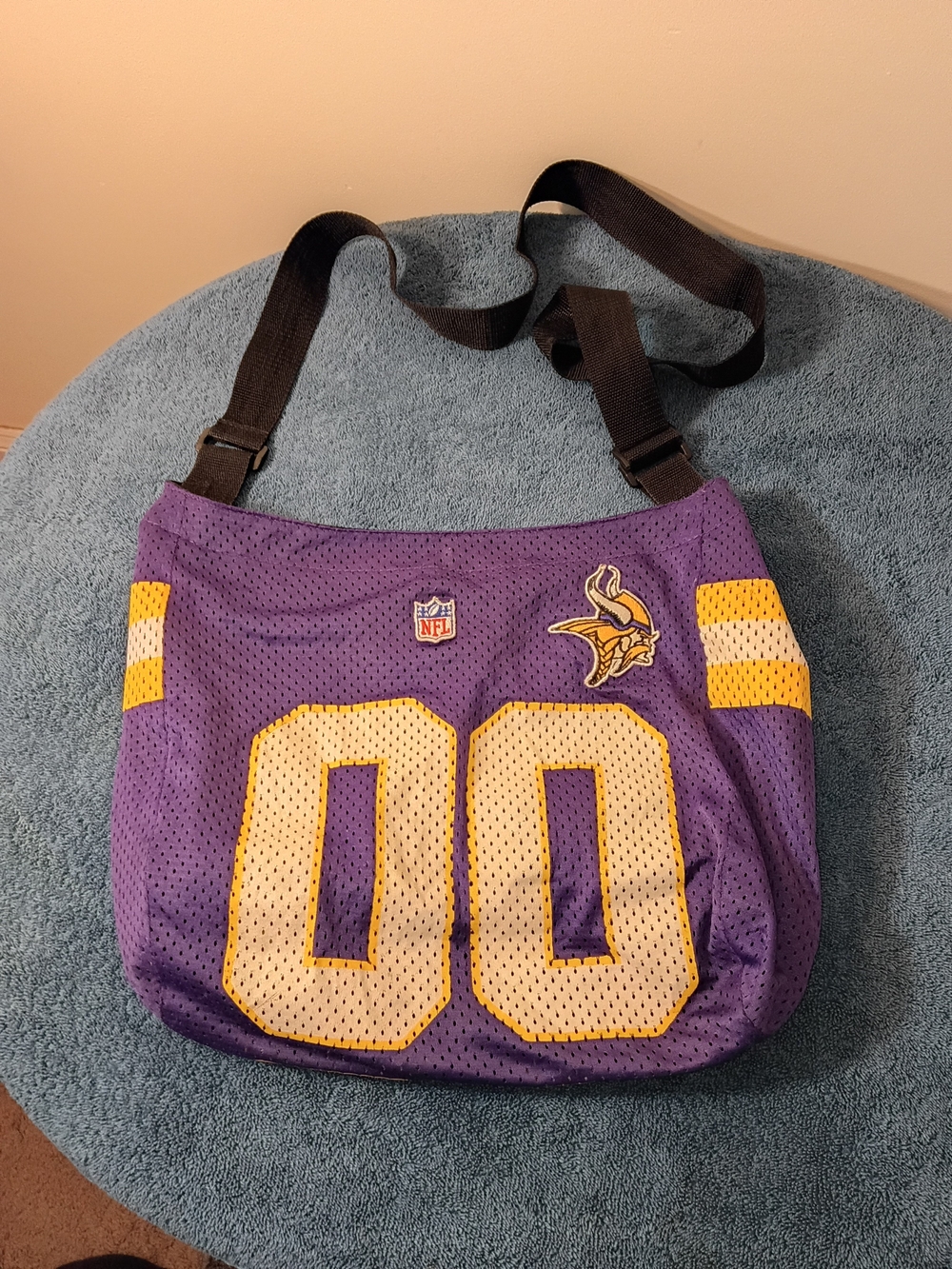 NFL Minnesota Vikings Purple and Gold Crossbody Bag